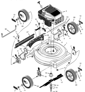 Part Location Diagram of F-020419L Murray Instruction Book